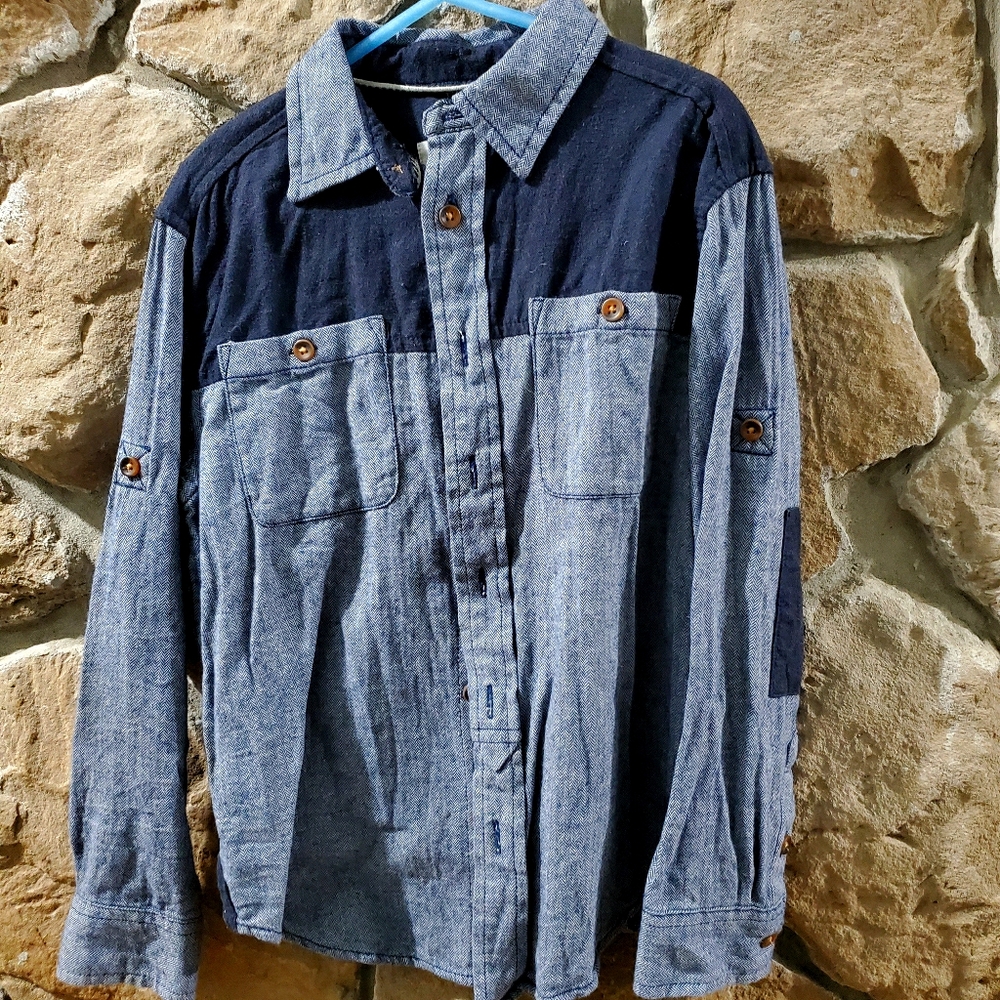 Mossimo size 6/7 long sleeve with elbow patches!